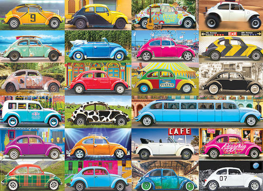 VW Beetle Gone Places Official Product VW Puzzle 2D 1000pcs