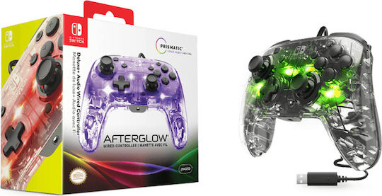 PDP Afterglow Deluxe+ Audio Ενσύρματο Gamepad για Switch Grey