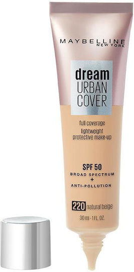 Maybelline Dream Urban Cover Liquid Make Up SPF50 220 Natural Beige 30ml