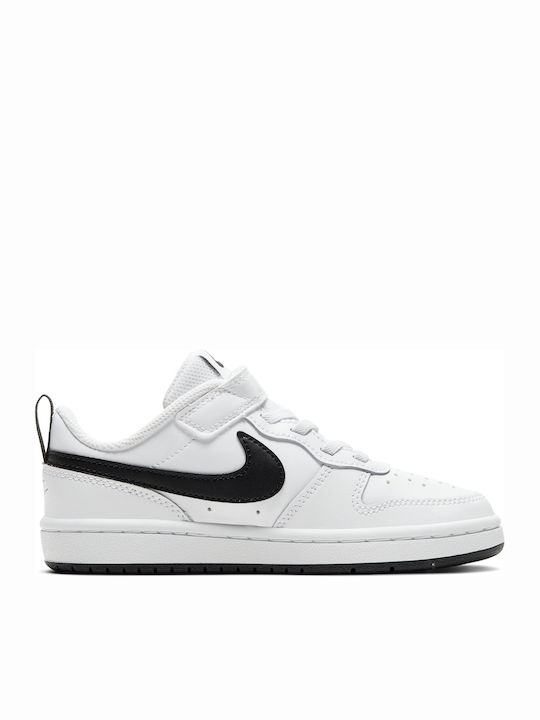 Court Court Borough Low 2 Kids Sports Shoes Basketball with Hoop & Loop Closure White