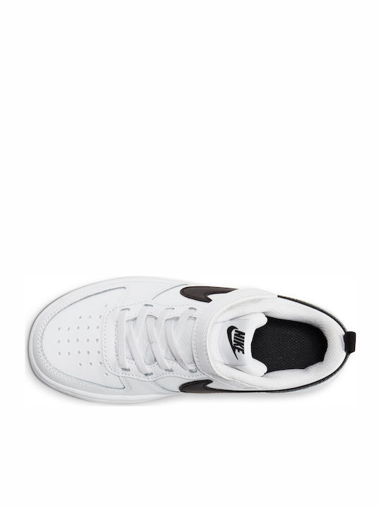 Court Court Borough Low 2 Kids Sports Shoes Basketball with Hoop & Loop Closure White