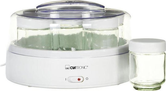 Clatronic JM 3344 Yogurt Maker with Jars 1.1lt White 14W