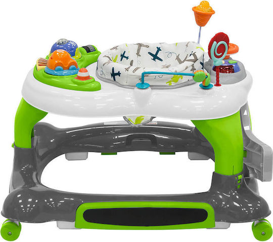 Bebe Stars Airplane Baby Walker with Music for 6+ Months White