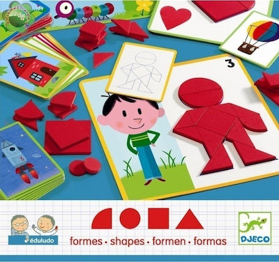 Kids Puzzle Eduludo Φιγούρες for 3++ Years 24pcs Djeco