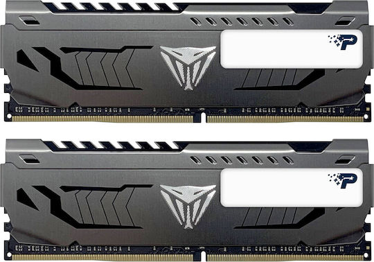 Patriot Viper Steel 64GB DDR4 RAM cu 2 module (2x32GB) și Viteză 3200 pentru Desktop
