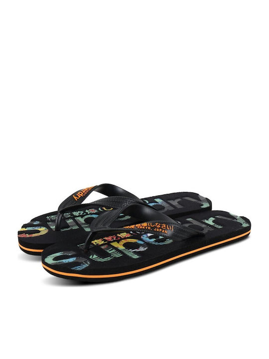 Scuba Camo Men's Flip Flops Black
