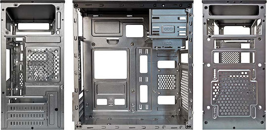 Supercase Vogue VG25M Midi Tower Κουτί Υπολογιστή Μαύρο