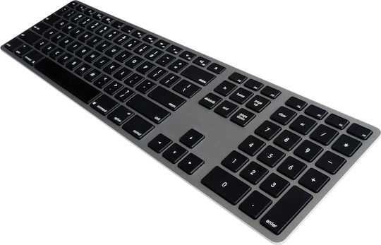 Matias Wired RGB Aluminum Keyboard for Mac Πληκτρολόγιο Αγγλικό UK Συμβατό με Mac Γκρι