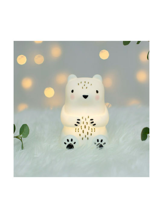 Sass & Belle Led Kids Decorative Lamp Bear Camp with Color Changes White