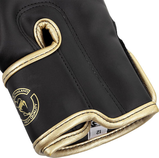 Venum Elite Boxing Gloves made of Synthetic Leather for Match Camo/Gold