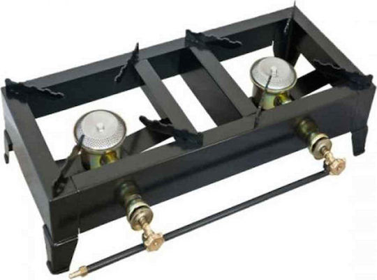 Thermogatz Express 20BL Flüssiggas-Kocher Doppel 34kW 72x32x17cm