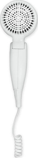 Life Resort White Hotel Hair Dryer 1.6kW with Spiral Cable up to 150cm