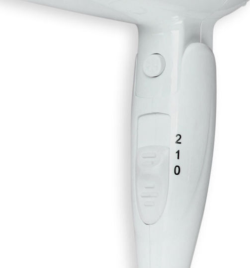 Life Resort White Hotel Hair Dryer 1.6kW with Spiral Cable up to 150cm