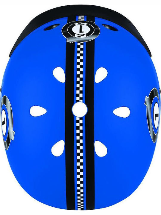 Globber Elite Lights Kids' Helmet for City Bike Blue with LED Light XS/S (48-53 cm) Navy Blue
