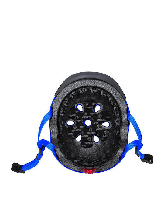 Globber Elite Lights Kids' Helmet for City Bike Blue with LED Light XS/S (48-53 cm) Navy Blue