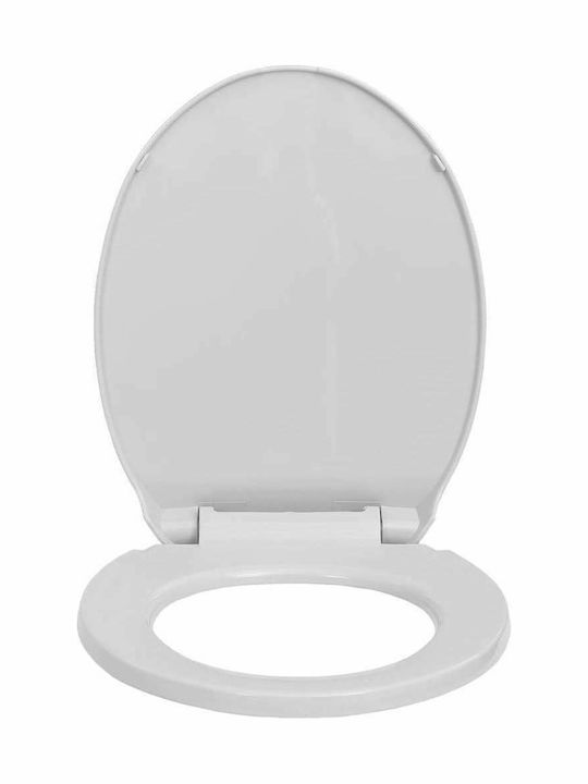 vidaXL Toilettenbrille Schlank Soft-Close Kunststoff 46x34cm Gray