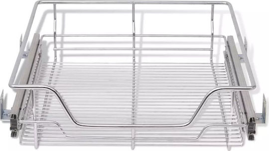 vidaXL Cupboard Expanding Hardware Silver 46x46.8x13cm 2pcs 50480