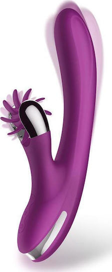 Action No 1 Vibrating Double Function Δονητής Rabbit 24cm Purple