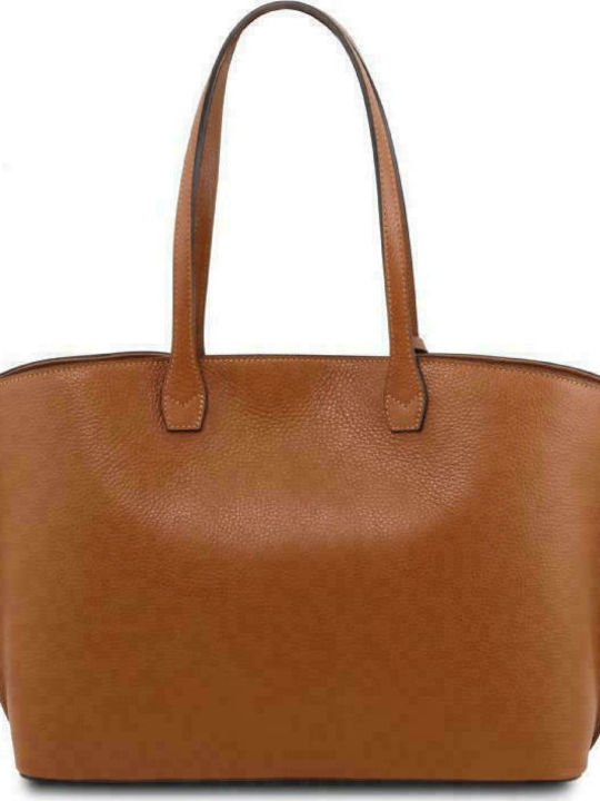 Tuscany Leather TL Women's Leather Shopper Shoulder Bag Tabac Brown