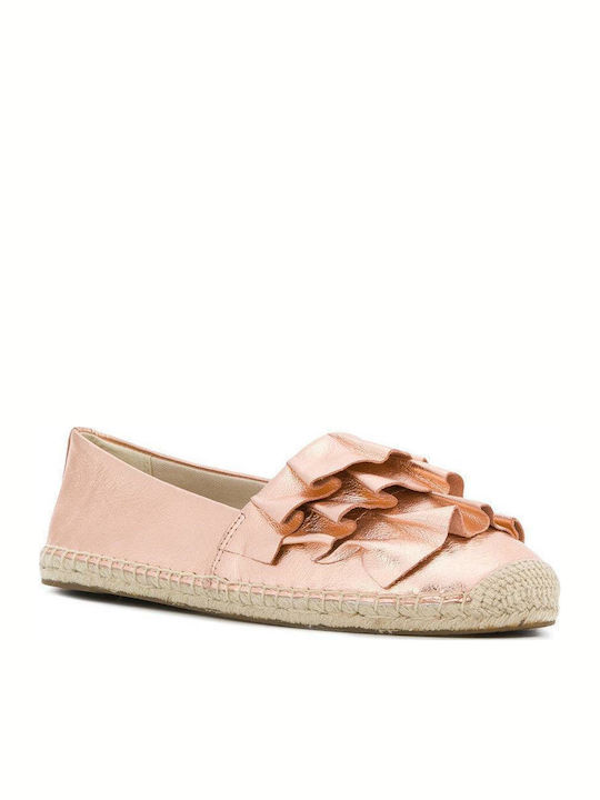 Michael Kors Lederne Damen Espadrilles in Rosa Farbe