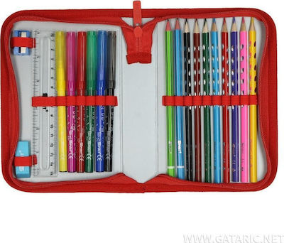 Gataric Μονόκερος Pencil Case Full with 1 Compartment Pink