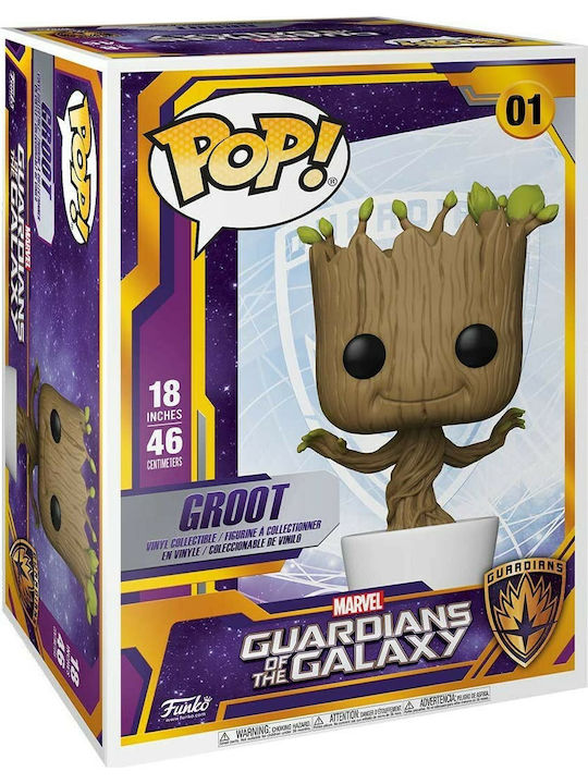 Funko Pop! Marvel: Guardians of the Galaxy - Groot Dansând 01 Bobble-Head & Supradimensionat 18"​ (45cm)