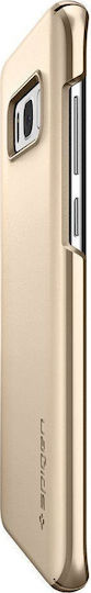 Spigen Thin Fit Umschlag Rückseite Kunststoff Gold (Galaxy S8+)
