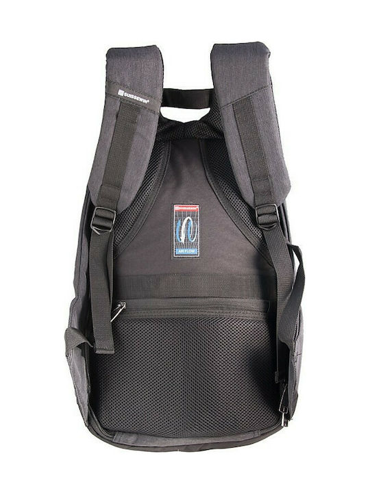 Suissewin SNK17003 Men's Fabric Backpack Antitheft Black