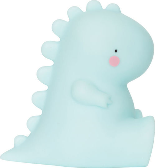 A Little Lovely Company Led Kids Decorative Lamp Little T Rex Din Blue 12.5x12.5x8.7εκ.