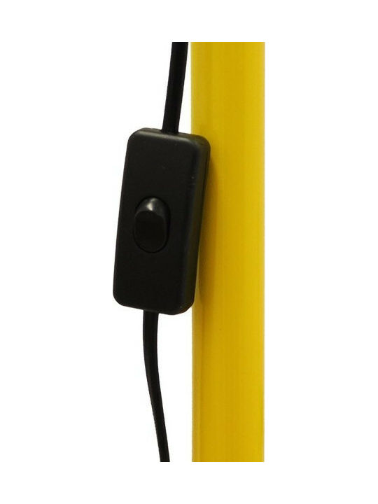 GloboStar Audrey Vintage Stehleuchte H190xB15cm. mit Fassung für Lampe E27 Gelb
