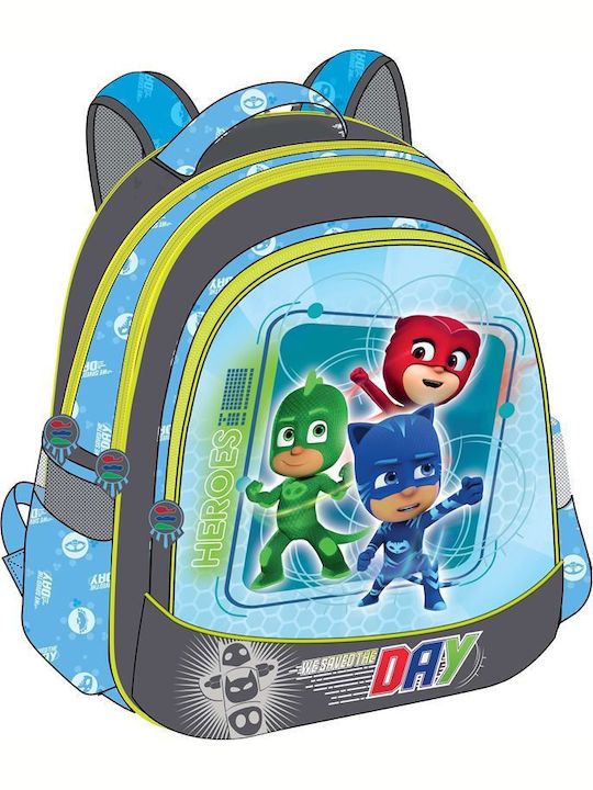 Diakakis PJ Masks School Bag Backpack Elementary, Elementary in Turquoise color