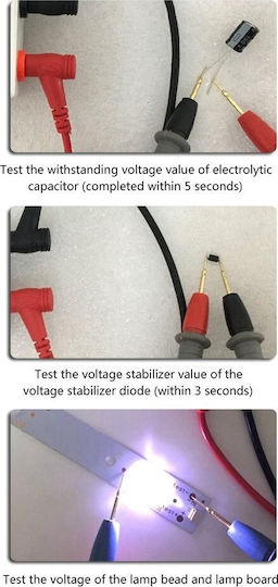 Апарат за измерване на напрежение Super LED Tester AC/DC с обхват на измерване 0 - 300V