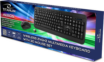 Esperanza Akron TK109 Fără fir Set tastatură și mouse Engleză US