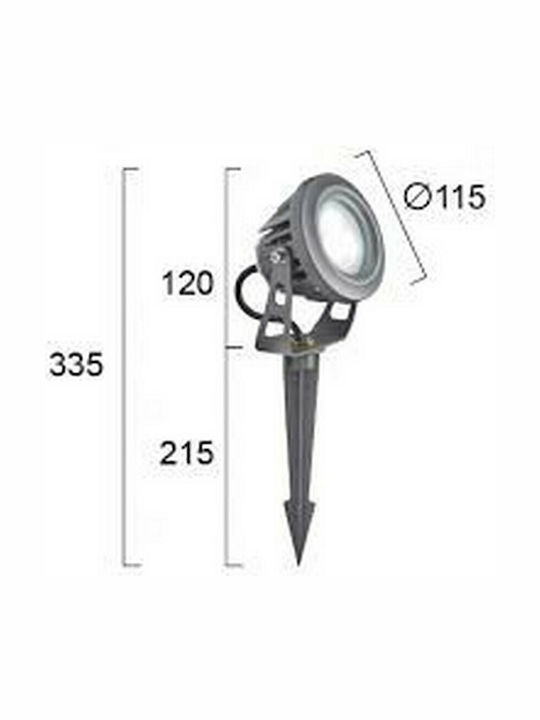 Viokef Στεγανό Φωτιστικό Led Καρφωτό Tech 4143600