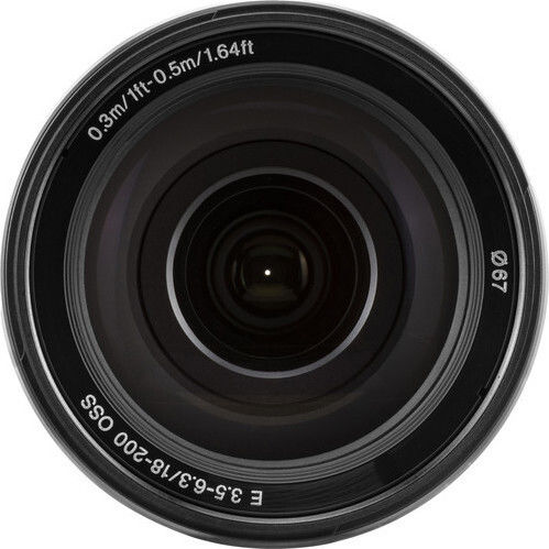 Sony Crop Camera Lens 18-200mm f/3.5-6.3 OSS Tele Zoom for Sony E Mount Silver