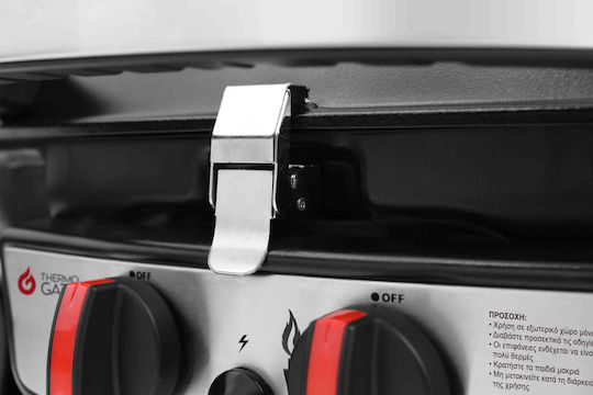 Thermogatz Gs Grill 2 Mini Φορητή Ψησταριά Υγραερίου Σχάρας 52x39εκ. με 2 Εστίες 5kW