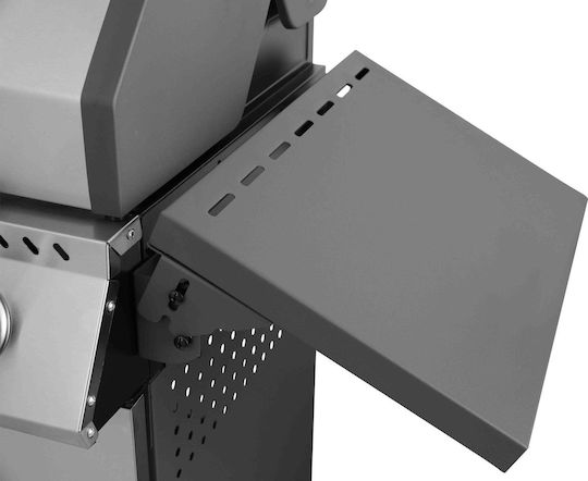 Thermogatz Elite GS Gas Grill with Cast Iron Grate 60x42cm with 3 Burners 9kW and Side Burner 2.5kW
