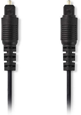 Nedis Optical Audio Cable TOS male - TOS male Μαύρο 1m (CAGP25000BK10)