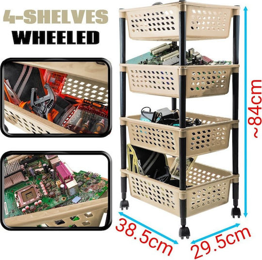 Wheeled Plastic Tool Carrier