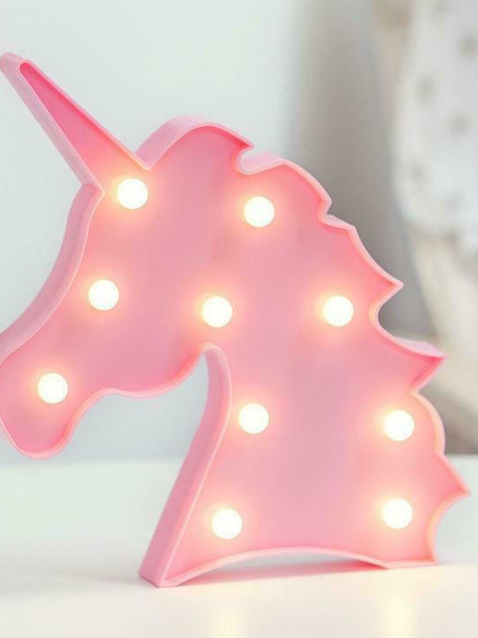 Kiokids Led Plastic Kids Wall Light Unicorn Pink