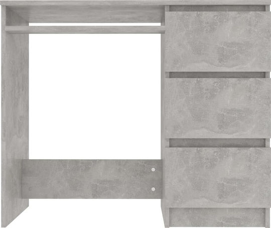 Birou Din Lemn Gri 90x45x76cm