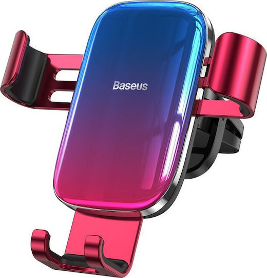 Baseus Glaze Gravity Car Mobile Mount with Adjustable Hooks Red