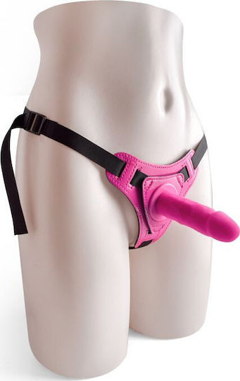 Toyz4lovers Real Safe Hot Stuff Gurtzeug mit Dildo in Rosa Farbe