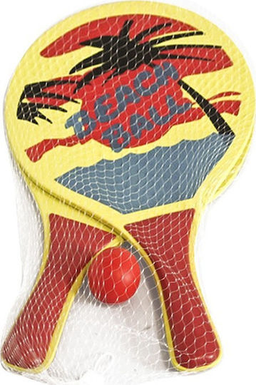 Summertiempo 621386 Set Kids Beach Rackets 2 Units With Ball