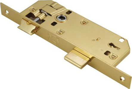 Domus Econ Line Recessed Lock Mesoportas with Center 45mm Gold