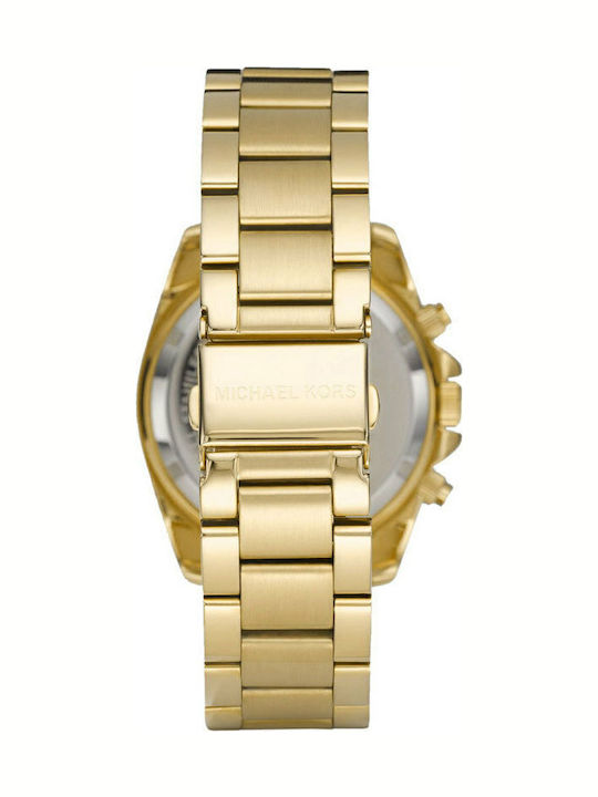 Michael Kors Runway Women's Watch Chronograph with Gold Metal Bracelet