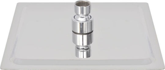 vidaXL Platz Duschkopf 20x20cm Inox