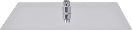 vidaXL Правоъгълници Капаче за душ 40x30см Inox