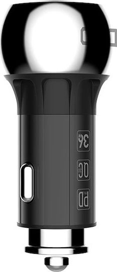 Ldnio C1 Car Charger with Fast Charging and One Port 1xUSB-A Grey Color