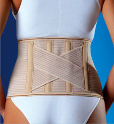 Anatomic Help 0185 Ελαστική Ζώνη Μέσης Ύψους 21cm σε Μπεζ χρώμα